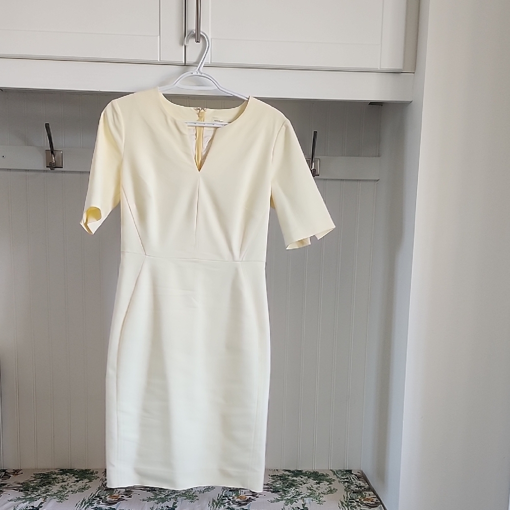 Cream Asymmetrical Ruffled Wrap Dress